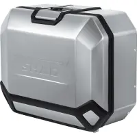 Shad 4P Seitenkoffer Terra Aluminium TR36 silber links Unisexneutral280 - Motorradzubehör - Motorradgepäck