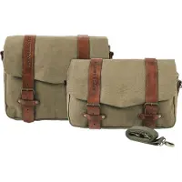 Hepco&Becker Satteltasche Legacy Canvas für C-Bow Paar ML 19 Liter grün Unisexanthrazit163 - Motorradzubehör - Motorradgepäck