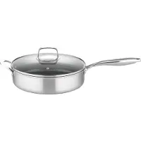 GSW Schmorpfanne "Inoxxa Black Ø 28 cm" Edelstahl Dreischicht-Material, Antihaft-Versiegelung, Wabenstruktur, Induktion