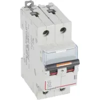 Legrand 409908 DX3 Leitungsschutzschalter Z-Charakteristik, 2A, 2-polig, 25kA, 400VAC, 2TE