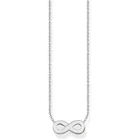 Thomas Sabo Kette mit Anhänger "Infinity-Anhänger" Gr. 45, silber (silberfarben), Halsketten, Damen, 45, Silber 925 (recycelt), Kette mit Anhänger