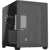 FSP CMT380, Midi Tower, PC, Schwarz, ATX, micro ATX, Mini-ITX, Glas, SPCC, Multi