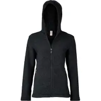 Engel - Women's Jacke mit Kapuze - Wolljacke Gr 46/48 schwarz