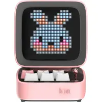 Divoom Ditoo-Mic Mini, 15 W, Kabellos, Tragbarer Mono-Lautsprecher, Pink, Mobiltelefon / Smartphone, MicroSD (TransFlash)