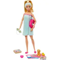 Mattel GJG55 - Barbie - Puppe mit Zubehör, Wellness Spa
