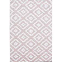 Ayyildiz Teppiche Teppich TEPPICHE "Plus 8005 , auch als Läufer", pink, B:80cm H:6mm L:150cm, Kunstfaser, Teppiche, Teppich, gemusterter Flachflor, robust, Webteppich, alle Räume