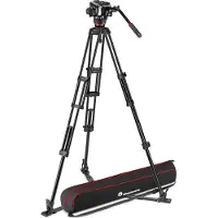 Manfrotto 504X & Alu Twin Ground Spreader Dreibeinstativ