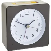 TFA-Dostmann 60.1031.10 Quarz Wecker Grau, Gelb Alarmzeiten 1