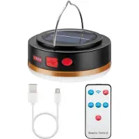 Goobay 60344, USB-betriebene Campinglaterne, Schwarz, Gold, Rot, Weiß, Acrylnitril-Butadien-Styrol (ABS), Polypropylen (PP), Aufhängerhaken, Wasserfest, IP44
