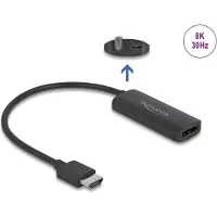 DeLOCK Adapter HDMI-A Stecker zu DisplayPort Buchse 8K, 0,18 m, HDMI Typ A (Standard), DisplayPort + Micro-USB, Männlich, Weiblich, Gerade