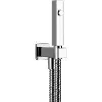 Gessi Rettangolo WC-Reinigungsbrause mit einem Strahl, 33823030, Farbe: Kupfer PVD