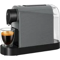 Tchibo Cafissimo Kapselmaschine, Pure plus, Grey Zubereitung von Caffè Crema, Espresso und Kaffee, 0,8l Wassertank, 1250 Watt, kompaktes Design