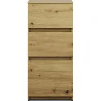 Burgbad Lin20 Unterschrank, 3 Auszüge, 400x357x870mm, USIX040F5353, Farbe: Eiche Dekor Urban