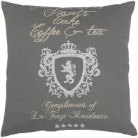 GO-DE Dekokissen "Monaco", grau (grau, unifarben), B:50cm H:12cm L:50cm, Baumwolle, Polyester, Dekokissen_Sitzkissen_Kissenhüllen, Dekokissen