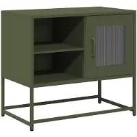 vidaXL TV-Schrank Olivgrün 68x39x60,5 cm Stahl