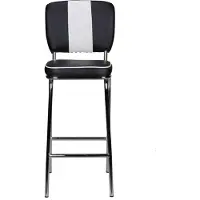 Wohnling Barstuhl American Diner 50er Jahre Retro Schwarz Weiß WL1.719