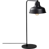 Opviq Tischleuchte Berceste 181BLACK-ML, schwarz Metall Höhe 55 cm