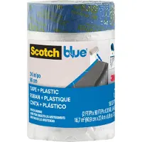3M ScotchBlue Abdeckfolie mit Malerband Größe S