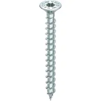 Heco -TOPIX-plus Senkkopf mit Frästaschen Variables Vollgewinde HD-20 verzinkt blau, A3K