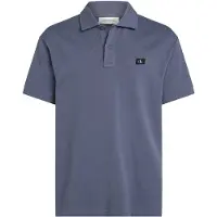 Calvin Klein Jeans Poloshirt "WOVEN LABEL POLO" Logodruck