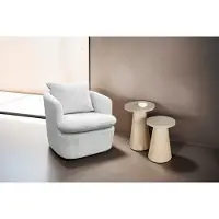 ByLiving Beistelltisch "Cone", weiß (weiß wash, weiß wash, weiß wash), H:60cm, Tische, Beistelltisch, aus Massivholz in schwarz oder white wash, verschiedenen Größen