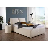 Maintal Polsterbett "Wiesenbach, mit Cord-Bezug", beige (creme, natur), B:168cm H:104cm L:222cm, Betten, Polsterbett, wahlweise in Härtegrad H2, H3 oder H4