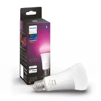 Philips White and Color ambiance E27 - Smarte Lampe A67 - 1600, Intelligentes Leuchtmittel, Bluetooth/Zigbee, Weiß, LED, Kunststoff, E27
