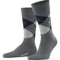 Burlington Herren Socken Edinburgh 21125-3180 46-50 - Asphalt Mel. - 46-50