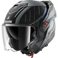 Shark Oxo Rydger Klapphelm, schwarz/anthrazit/blau, M (57/58)