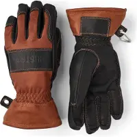 Hestra Fält Guide Glove - 5 Finger brown/black (750100) 8