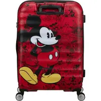 American Tourister Trolley Wavebreaker Disney Spinner 67 / 24 TSA Disney FL Mickey Comics Red rot