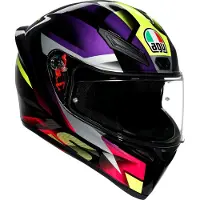 AGV K1 S Fastlap Helm, schwarz/lila, XL (61/62)