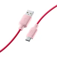 Cellularline Stylecolor Cable 100cm - USB-C, 1 m, USB A, Pink