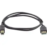 Kramer Electronics 1.8m USB 2.0 USB Kabel 1,8 m USB A USB B Männlich Schwarz