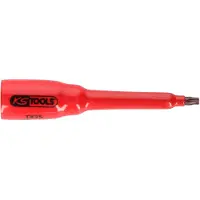 Ks Tools 3/8" Bit-Stecknuss mit Schutzisolierung für Torx-Schrauben T27 lang - 117.2466