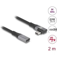 DeLOCK 81148, 2 m, USB C, USB C, 20 Gbit/s, Schwarz