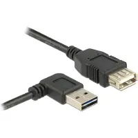 DeLOCK 2m, USB 2.0-A - USB 2.0-A, 2 m, USB A, USB A, USB 2.0, Männlich/Weiblich, Schwarz