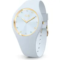 Ice Watch Quarzuhr "ICE cosmos - Small+ - 2H (colour stones)", blau (hellblau, hellblau), Armbanduhren, Damen, hellblau, Quarzuhr, Armbanduhr, Damenuhr, Silikonarmband, analog