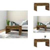vidaXL Couchtisch Räuchereiche 68x50x38 cm Holzwerkstoff - Couchtische