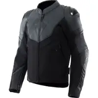Dainese Iperattiva Motorrad Leder-/Textiljacke, schwarz, 60