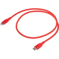 DeLOCK Daten- und Ladekabel USB Type-C zu Lightning für iPhone, iPad und iPod rot 0,5 m MFi, 0,5 m, Lightning, USB C, Männlich, Männlich, Rot