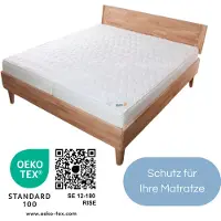Jekatex Mikrofaser Matratzenauflage Aloe Vera 100 x 200 cm - Matratzentopper für Matratzen & Boxspringbetten
