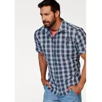 Man'S World Mans World Kurzarmhemd mit kleinem Print