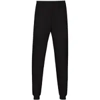 Trigema Schlafanzug "Schlafanzughose Bündchen", Herren, Gr. 4XL, schwarz, Single Jersey, 100% Baumwolle, Homewear-Sets Schlafanzug, Topseller