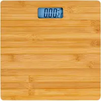 Wenko Digitale Personenwaage Körperwaage Fitnesswaage Gewicht Waage bis 180kg Bambus