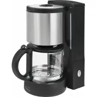 Gutfels KA 8101 swi Kaffeemaschine | Glaskanne | 4 bis 10 Tassen Fassungsvermögen | 1080 W Leistung | Edelstahl | Schwarz