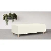 Otto Home Polsterhocker "Suyala", beige (creme), B:153cm H:46cm T:66cm, 100% Polyester, Hocker, Polsterhocker