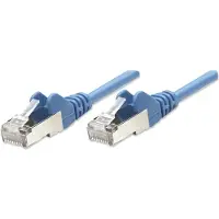 Intellinet Netzwerkkabel, Cat5e, SF/UTP, CCA, Cat5e-kompatibel, RJ45-Stecker/RJ45-Stecker, 7,5 m, blau, 7,5 m, Cat5e, SF/UTP (S-FTP), RJ-45, RJ-45, Blau