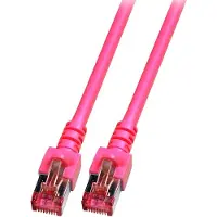 EFB Elektronik EFB K5519.25 RJ45 Patchkabel Cat.6 S/FTP LSZH magenta 25m K551925