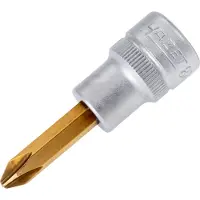 Hazet Schraubendreher-Steckschlüsseleinsatz 3/8 (10 mm) Vierkant hohl, Kreuzschlitz Profil PH, SW PH2
